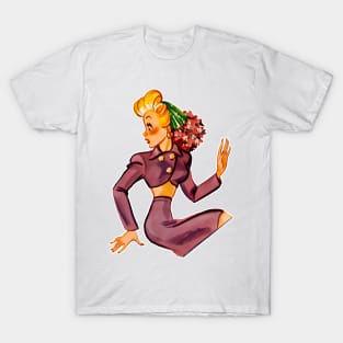 blonde girl in profile T-Shirt